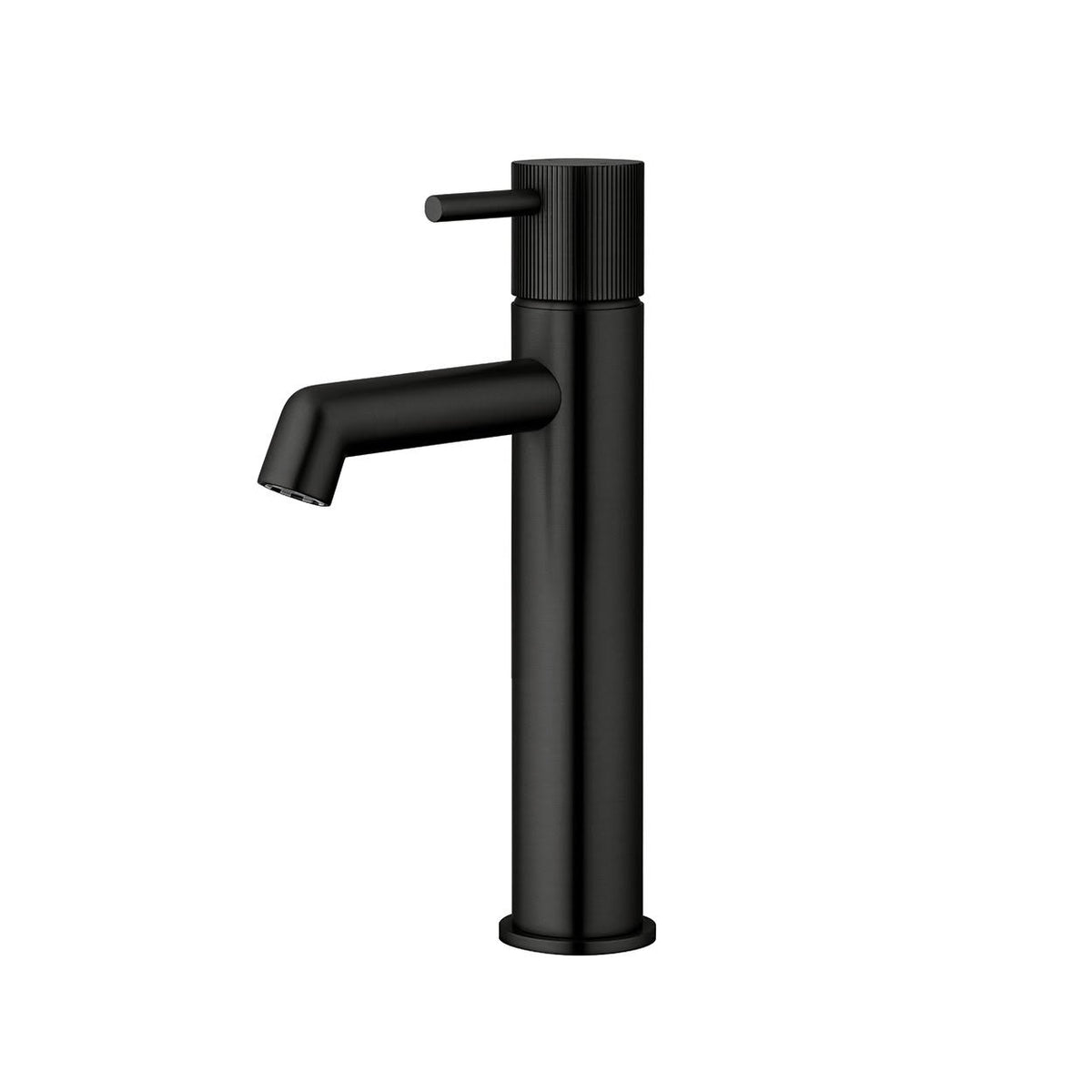 Voda Onyx Basin Mixer - Mid Rise - Brushed Black