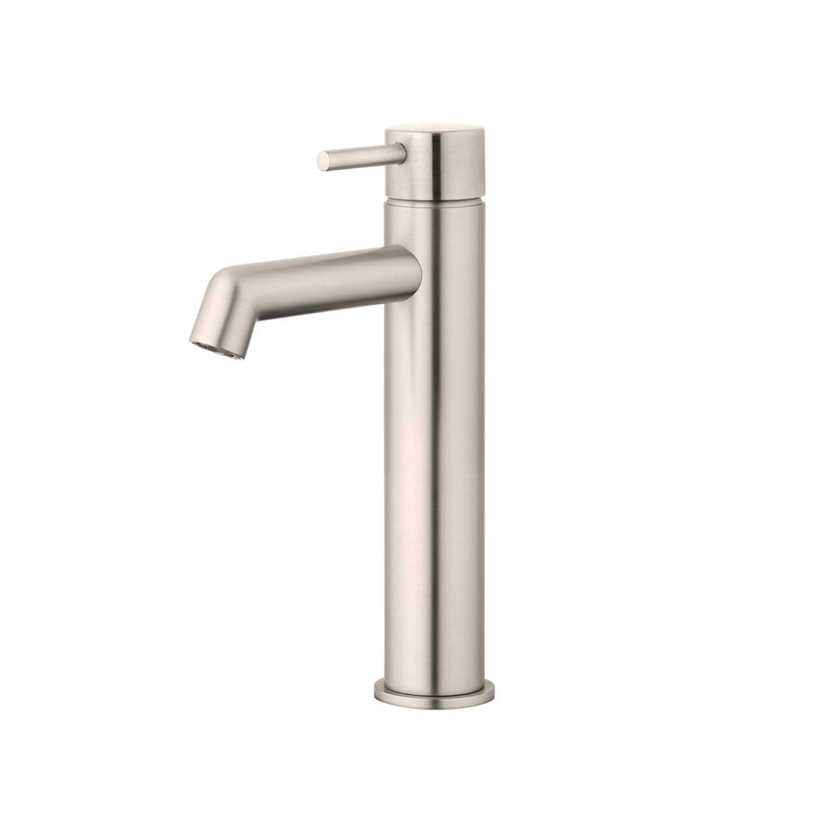 Voda Onyx Basin Mixer - Mid Rise - Brushed Stainless