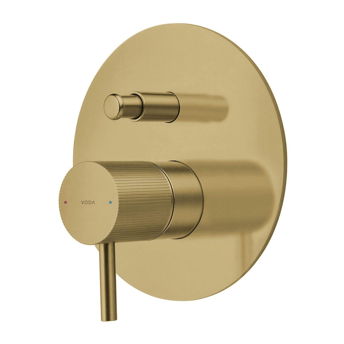 Voda Onyx Shower Mixer with Diverter - Brushed Brass