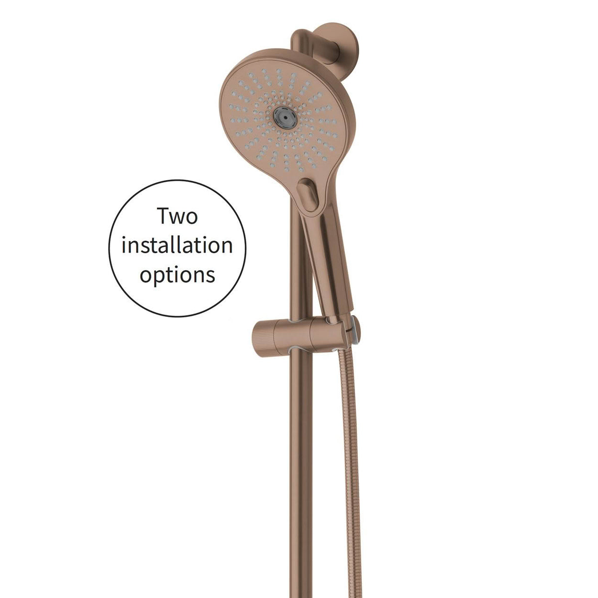 Voda Onyx WetRail Slide Shower - Multi-function - Brushed Bronze