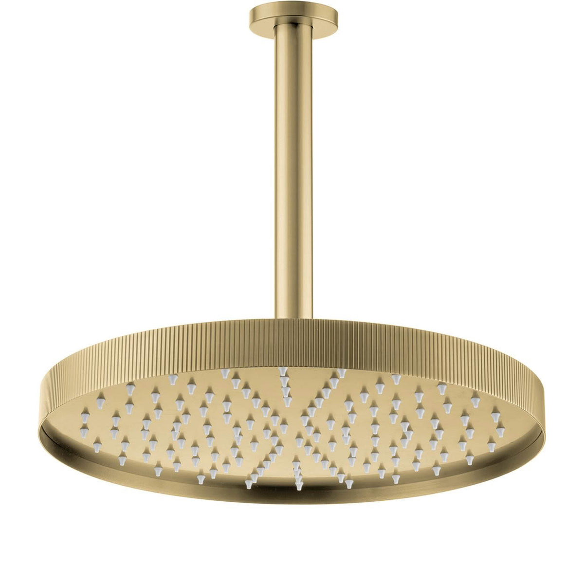 Voda Onyx Shower Drencher - Ceiling Mount - Brushed Brass