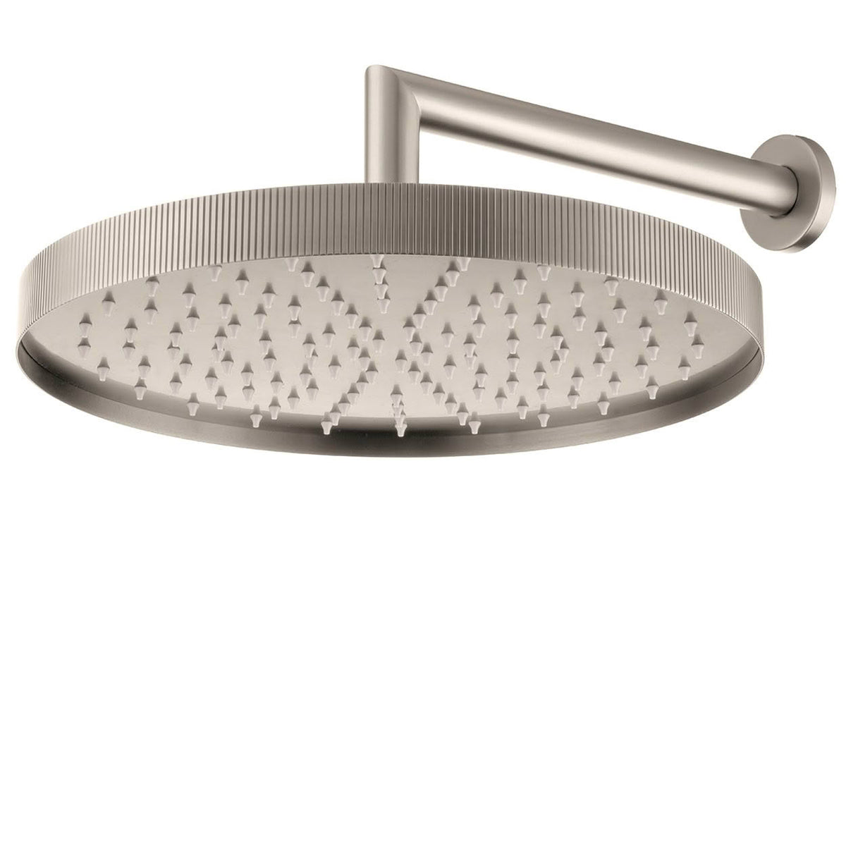 Voda Onyx Shower Drencher - Wall Mount - Brushed Stainless