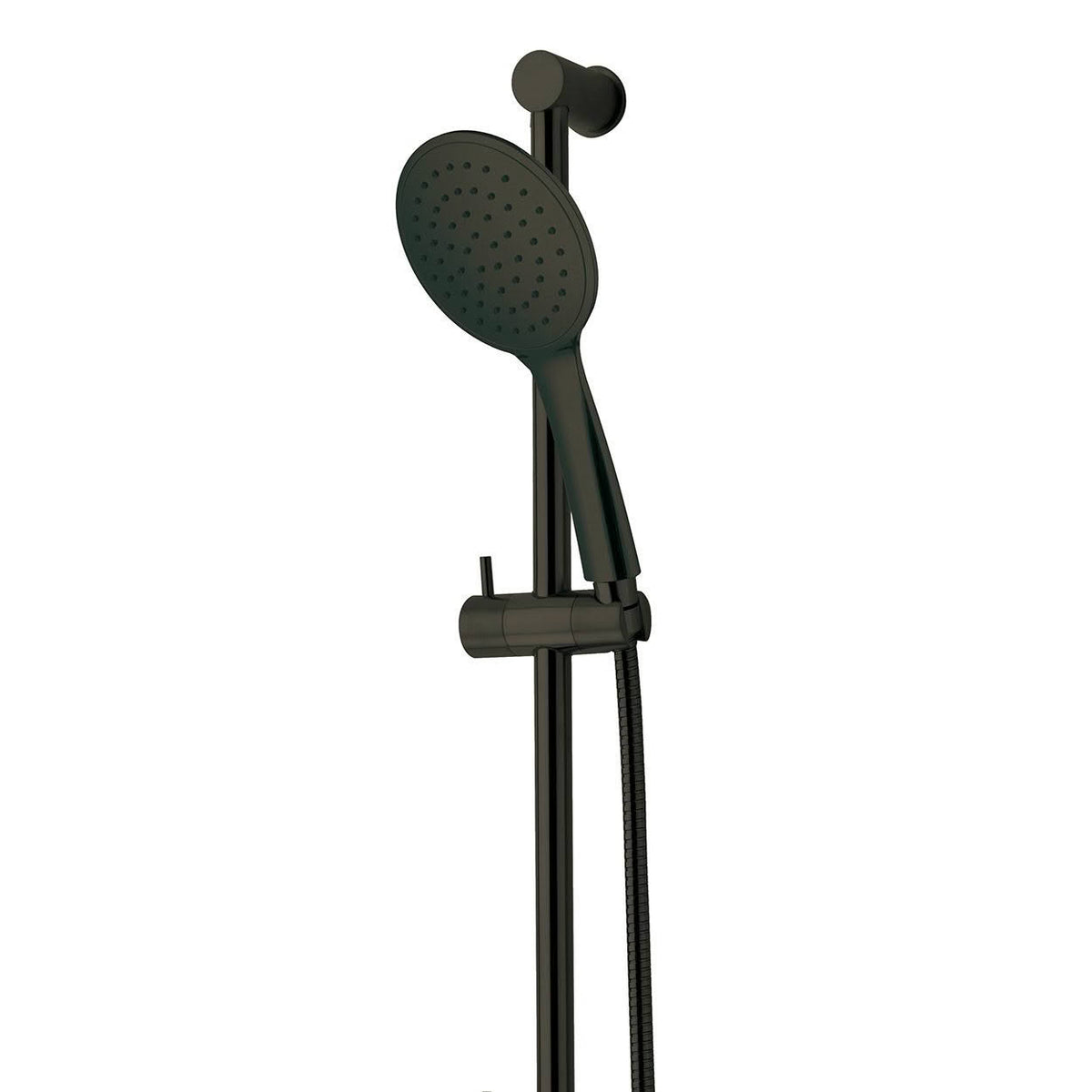 Voda Storm Slide Shower Round Handpiece Brushed Black