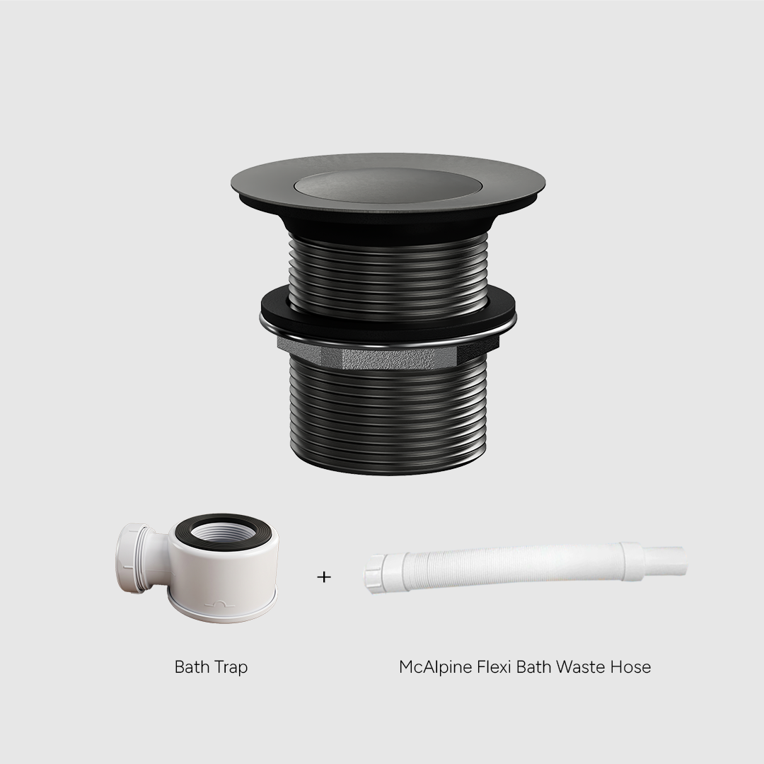 Versa Pop Up Bath Waste Kit 40mm | Non-Overflow Long Tail