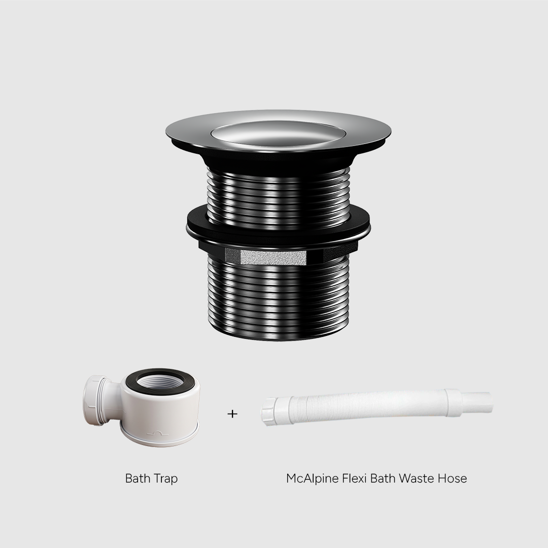 Versa Pop Up Bath Waste Kit 40mm | Non-Overflow Long Tail
