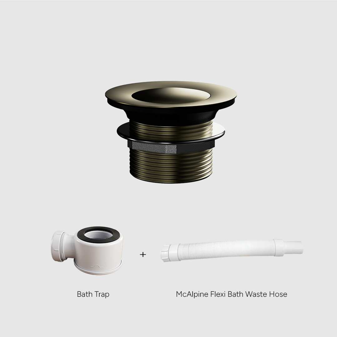 Versa Pop Up Bath Waste Kit 40mm | Non-Overflow Short Tail