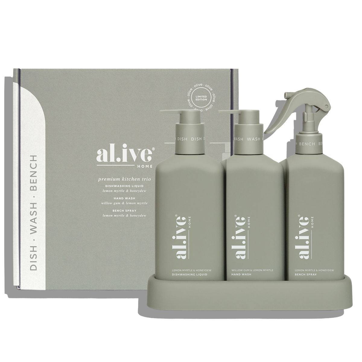 Al.ive Kitchen Trio Limited Edition - Willow Gum & Lemon Myrtle + Lemon Myrtle & Honeydew