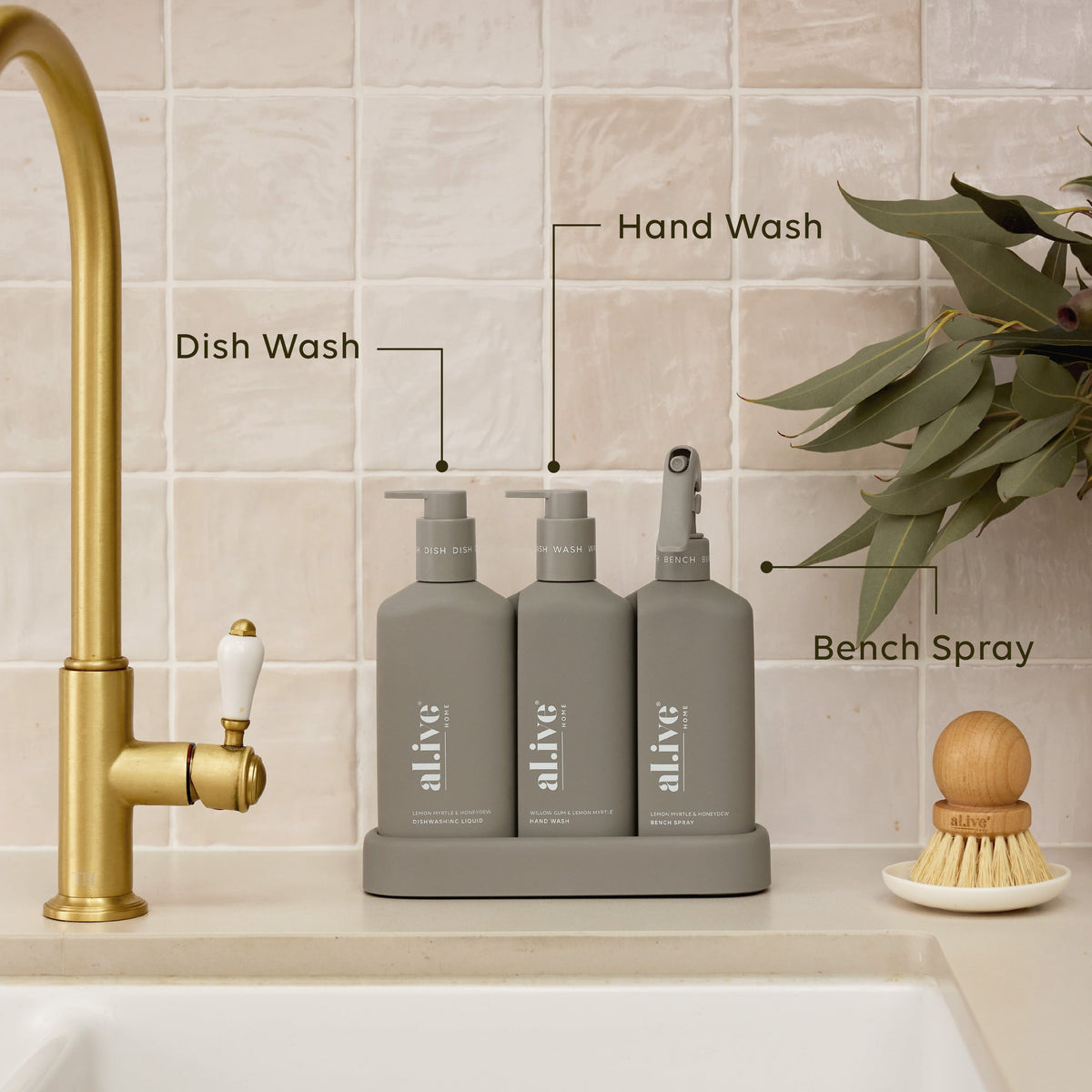 Al.ive Kitchen Trio Limited Edition - Willow Gum & Lemon Myrtle + Lemon Myrtle & Honeydew