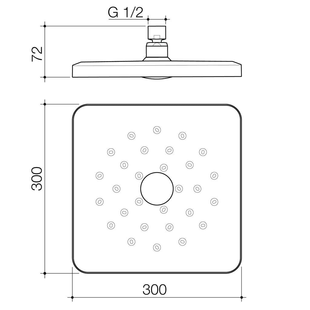 METHVEN-WAIPORI-MK2-OVER-HEAD-SHOWER-HEAD-ONLY-3-STAR-TECHNICAL-DRAWING