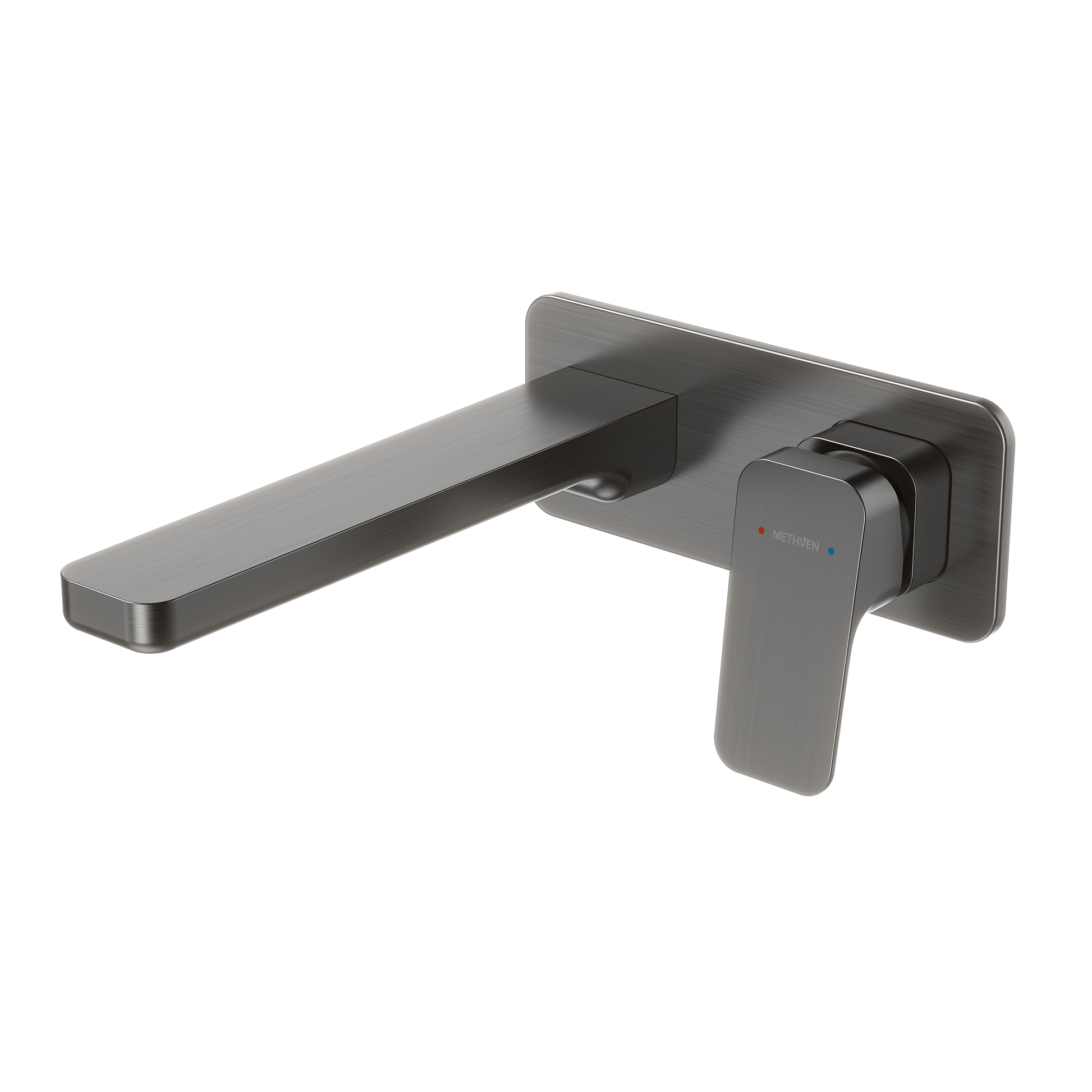METHVEN-WAIPORI-MK2-WALL-BASIN-BATH-MIXER-GUNMETAL