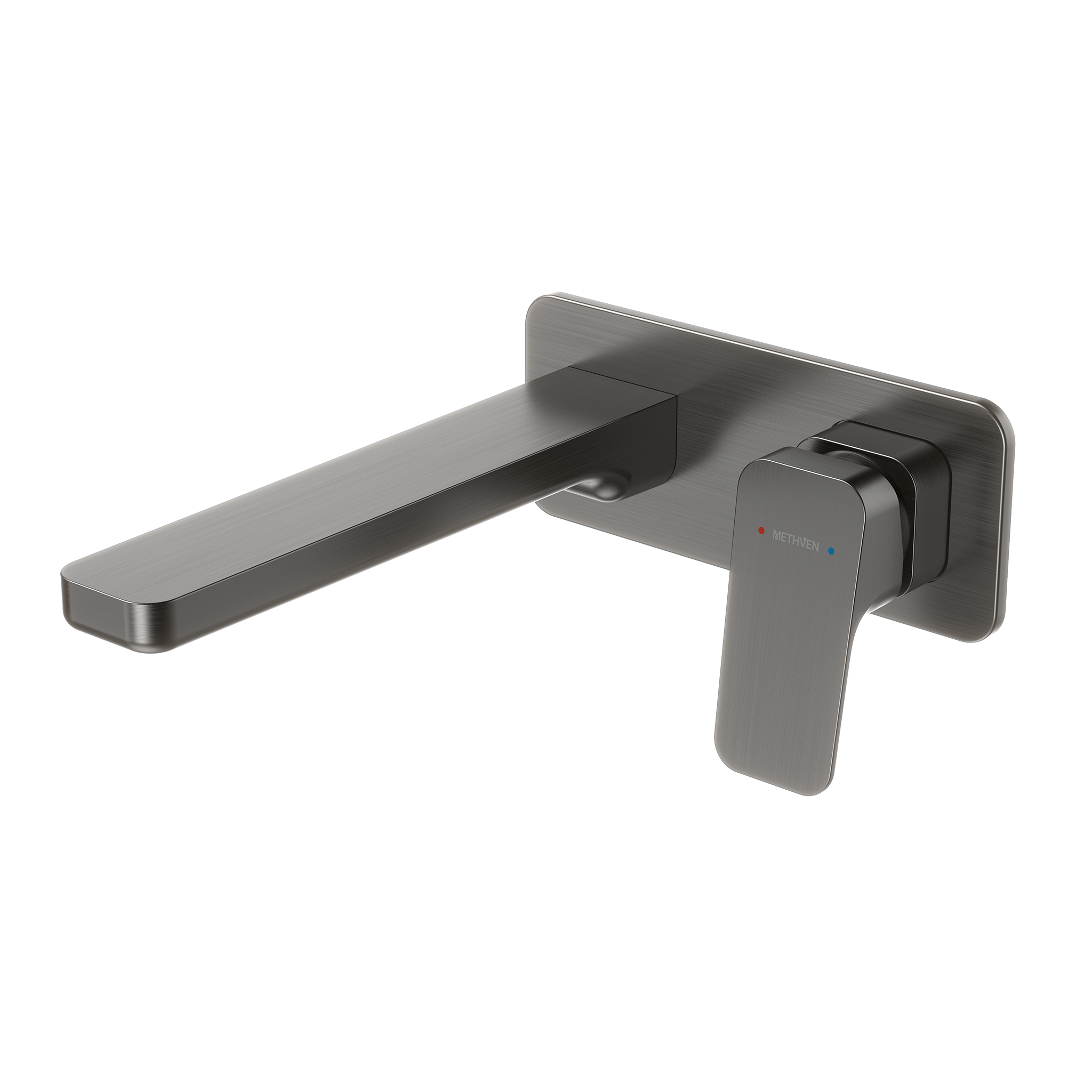 METHVEN-WAIPORI-MK2-WALL-BASIN-BATH-MIXER-GUNMETAL