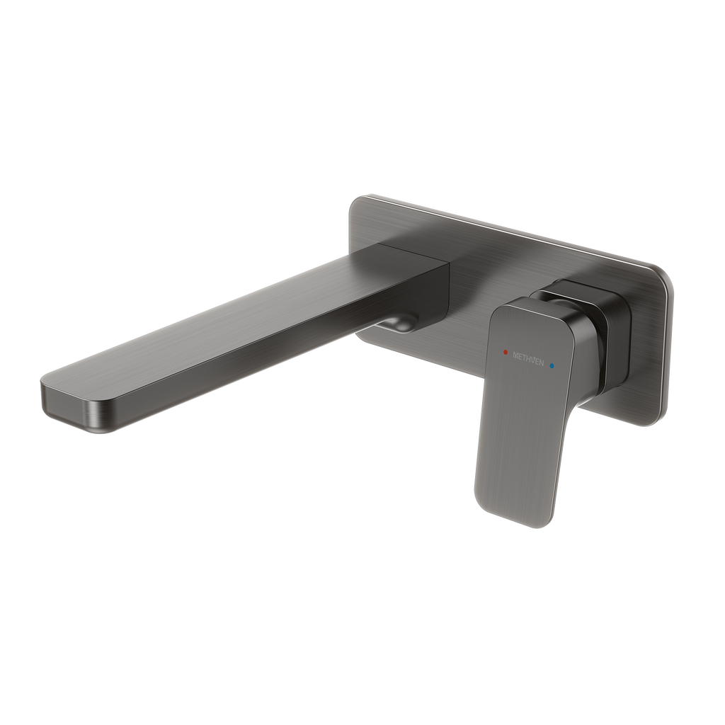 METHVEN-WAIPORI-MK2-WALL-BASIN-BATH-MIXER-GUNMETAL