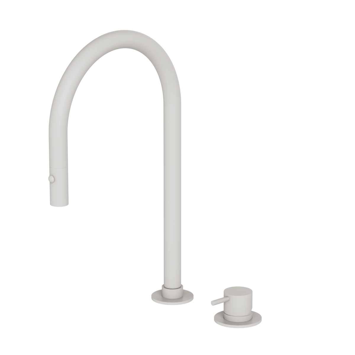 Plumbline Buddy 2 Hole Kitchen Mixer Round Spout With Pull Out Spray