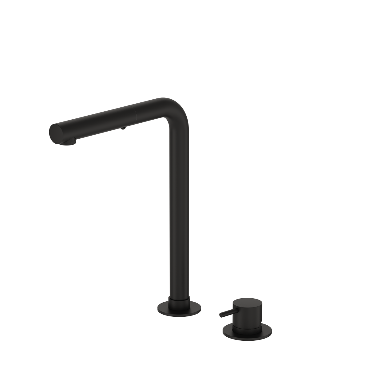 Plumbline Buddy 2 Hole Kitchen Mixer Straight Spout With Pull Out Spray