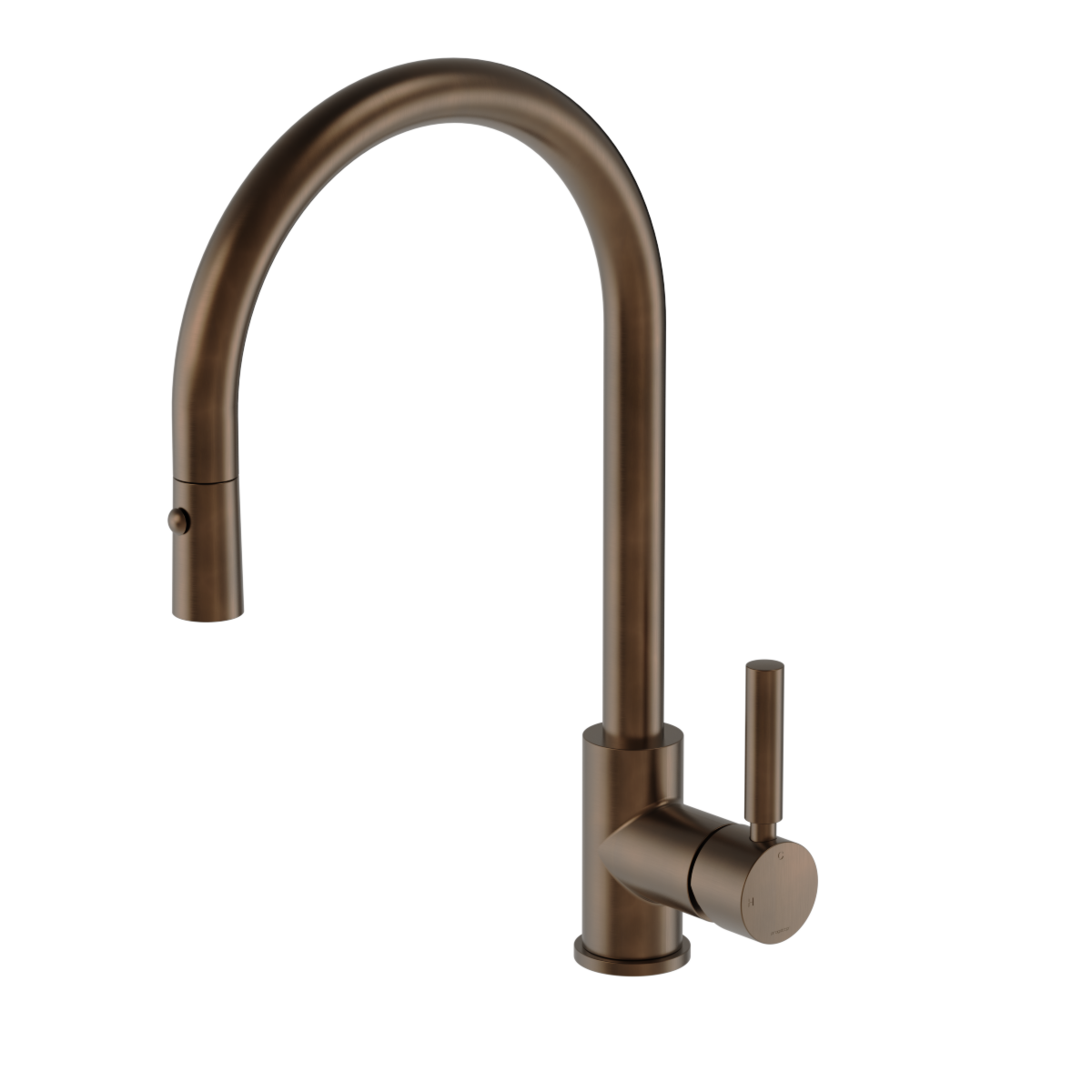 Plumbline Buddy Pro Kitchen Mixer Round Spout With Pull Out Spray