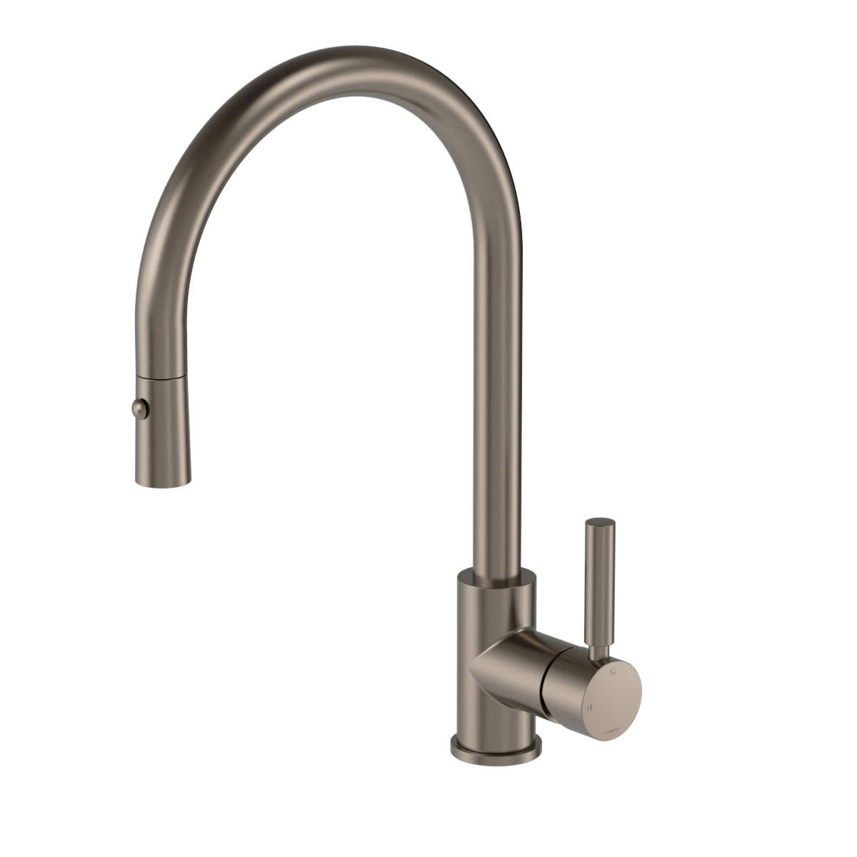Plumbline Buddy Pro Kitchen Mixer Round Spout With Pull Out Spray