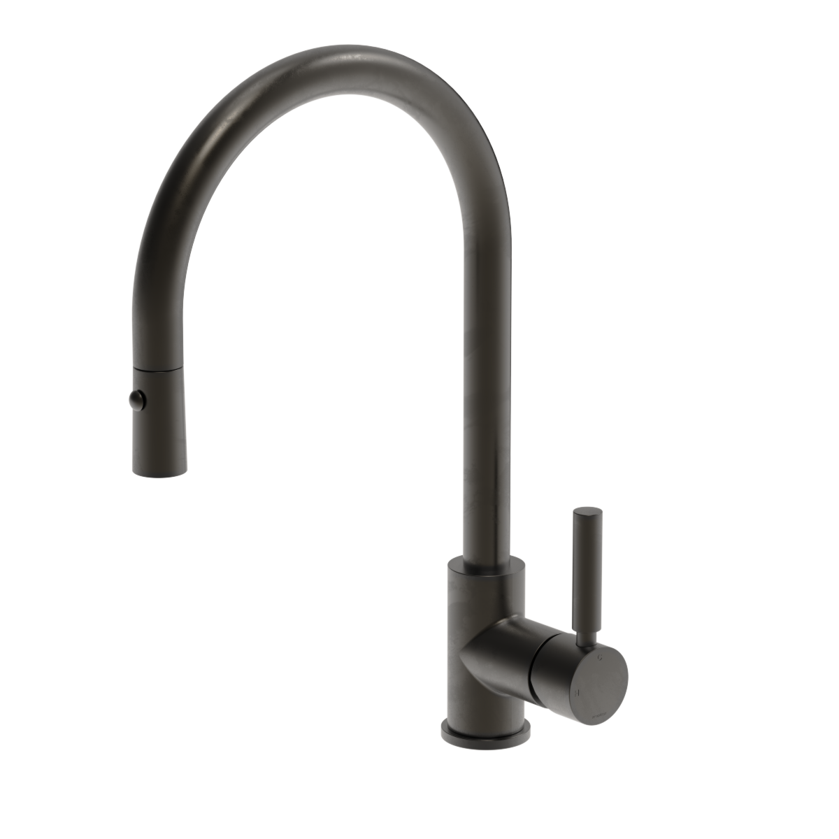 Plumbline Buddy Pro Kitchen Mixer Round Spout With Pull Out Spray