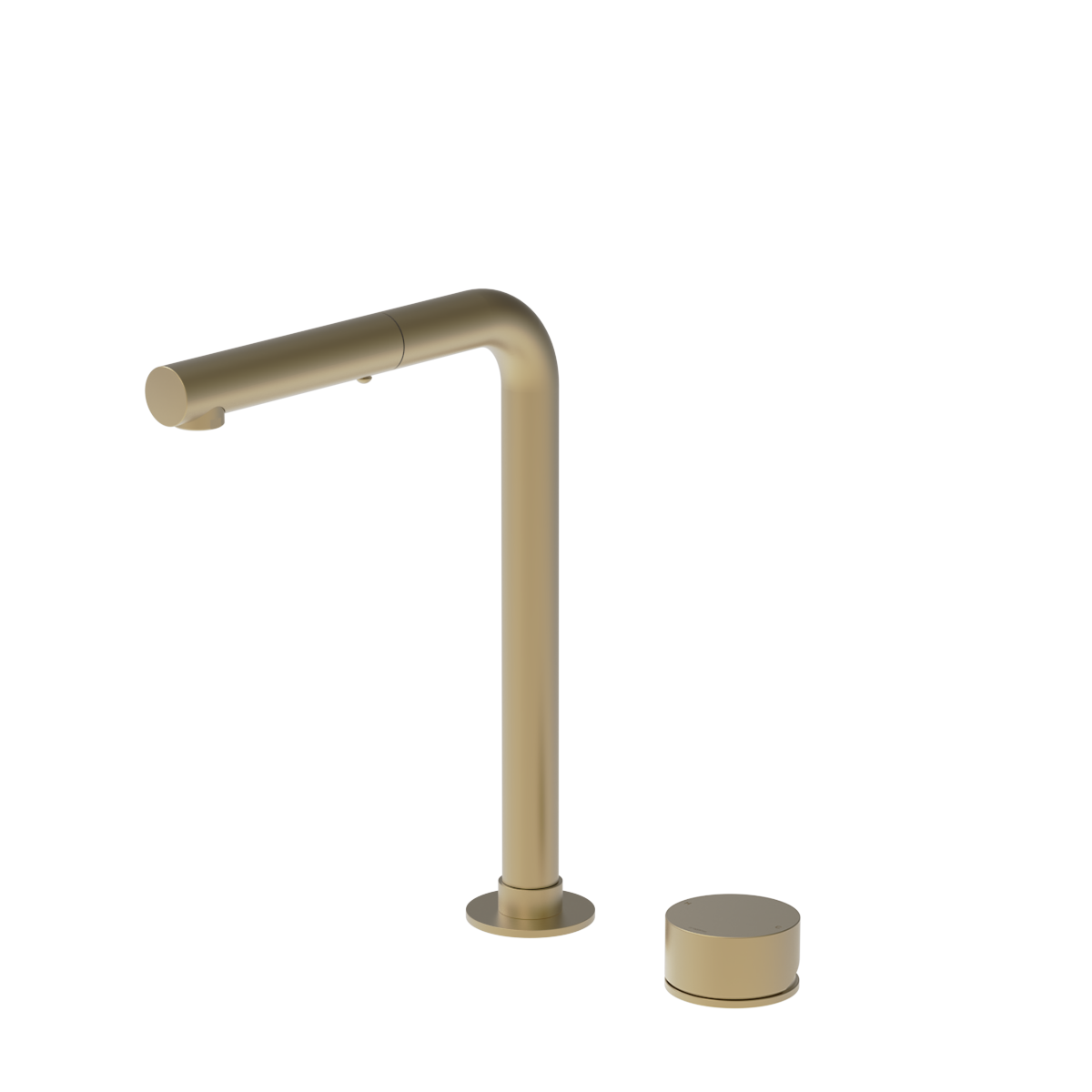 Plumbline Buddy Zero 2 Hole Kitchen Mixer Straight Spout With Pull Out Spray