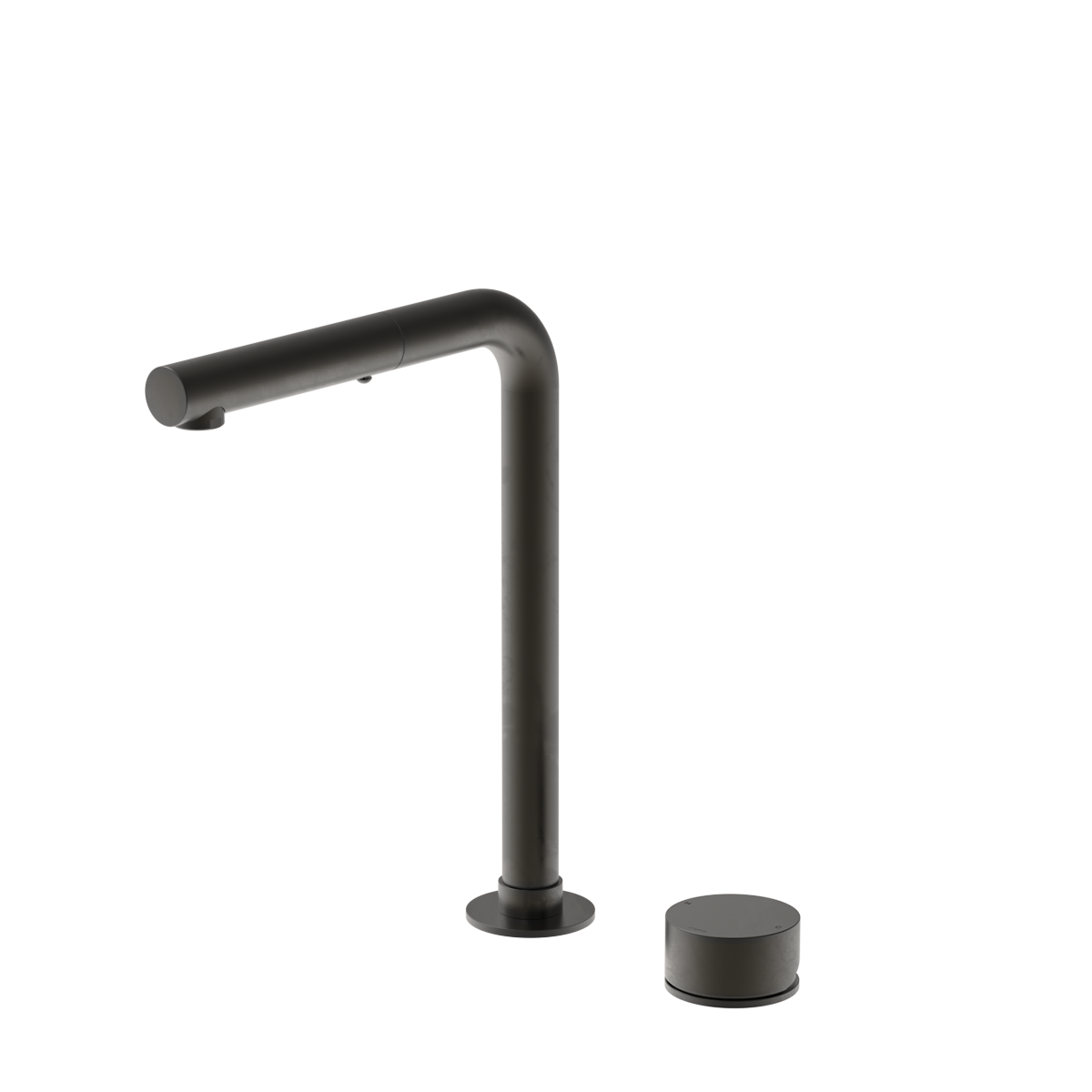 Plumbline Buddy Zero 2 Hole Kitchen Mixer Straight Spout With Pull Out Spray