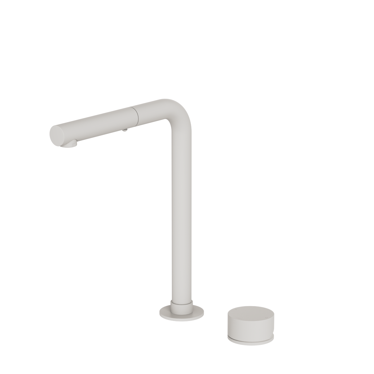 Plumbline Buddy Zero 2 Hole Kitchen Mixer Straight Spout With Pull Out Spray