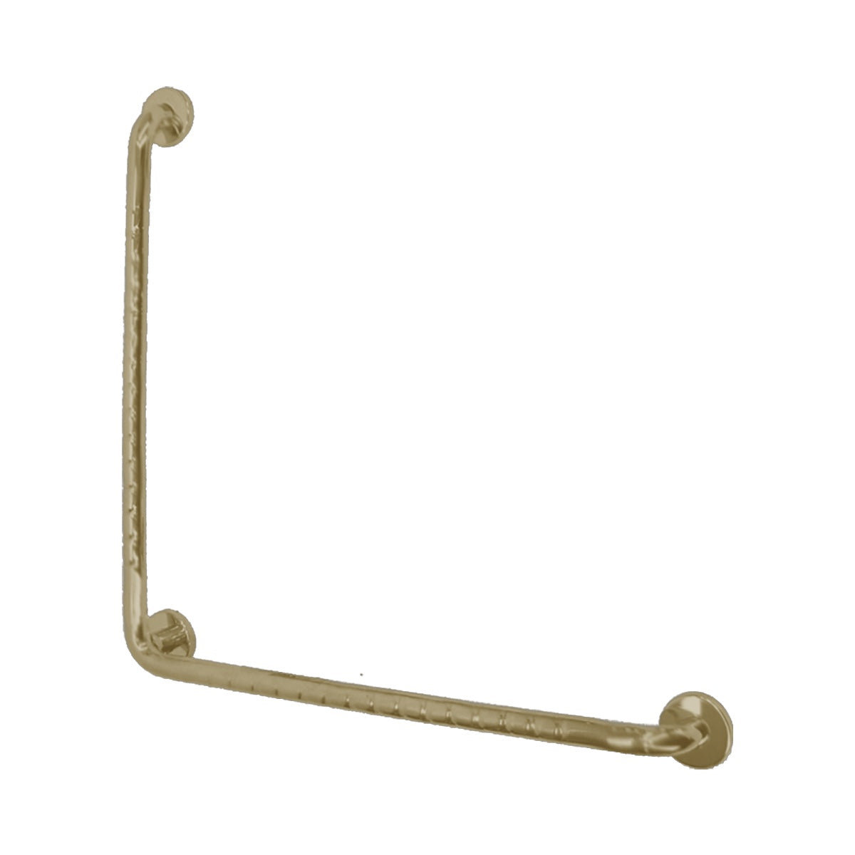 Plumbline Progetto Stainless Steel Grab Rail 750mm x 750mm 90° - Brushed Brass