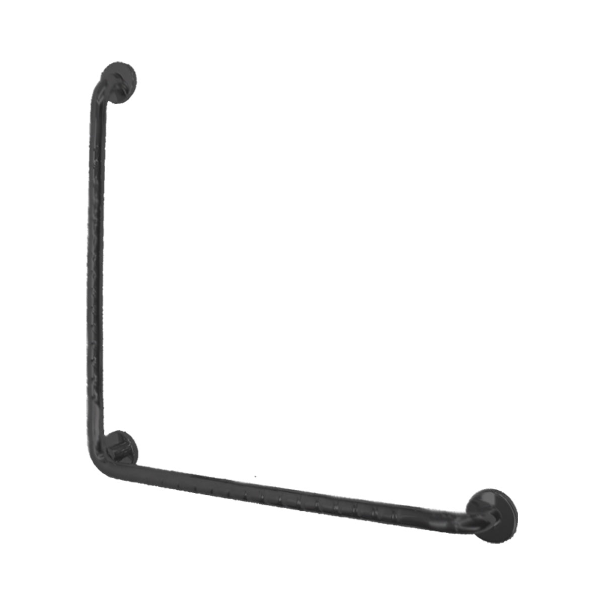 Plumbline Progetto Stainless Steel Grab Rail 750mm x 750mm 90° - Matt Black