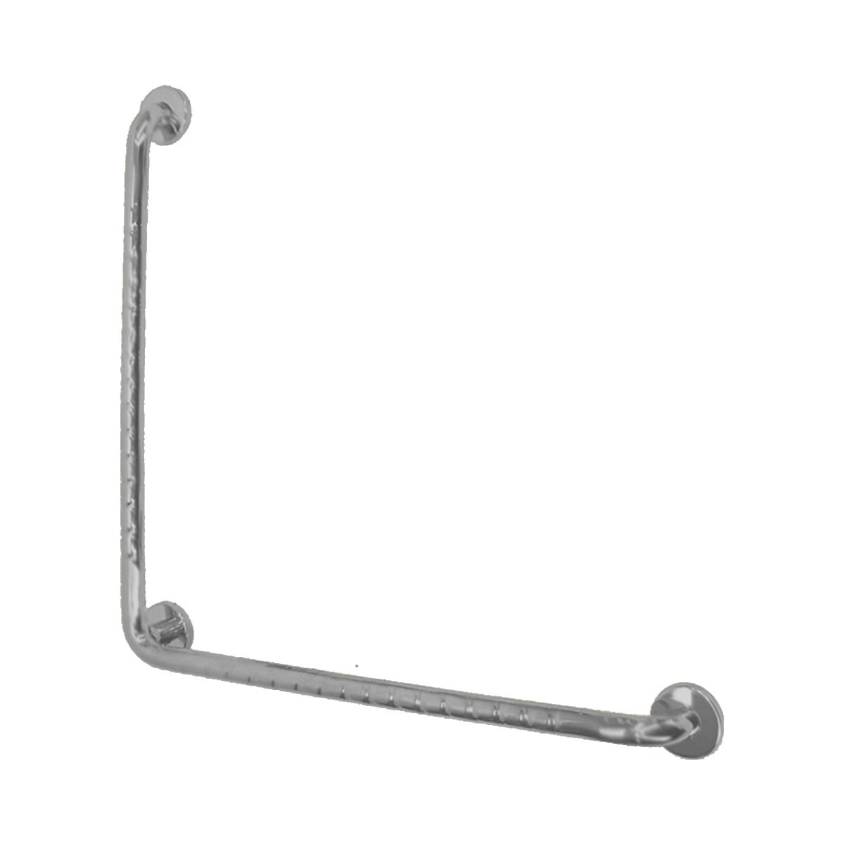 Plumbline Progetto Stainless Steel Grab Rail 750mm x 750mm 90° - Brushed Stainless Steel