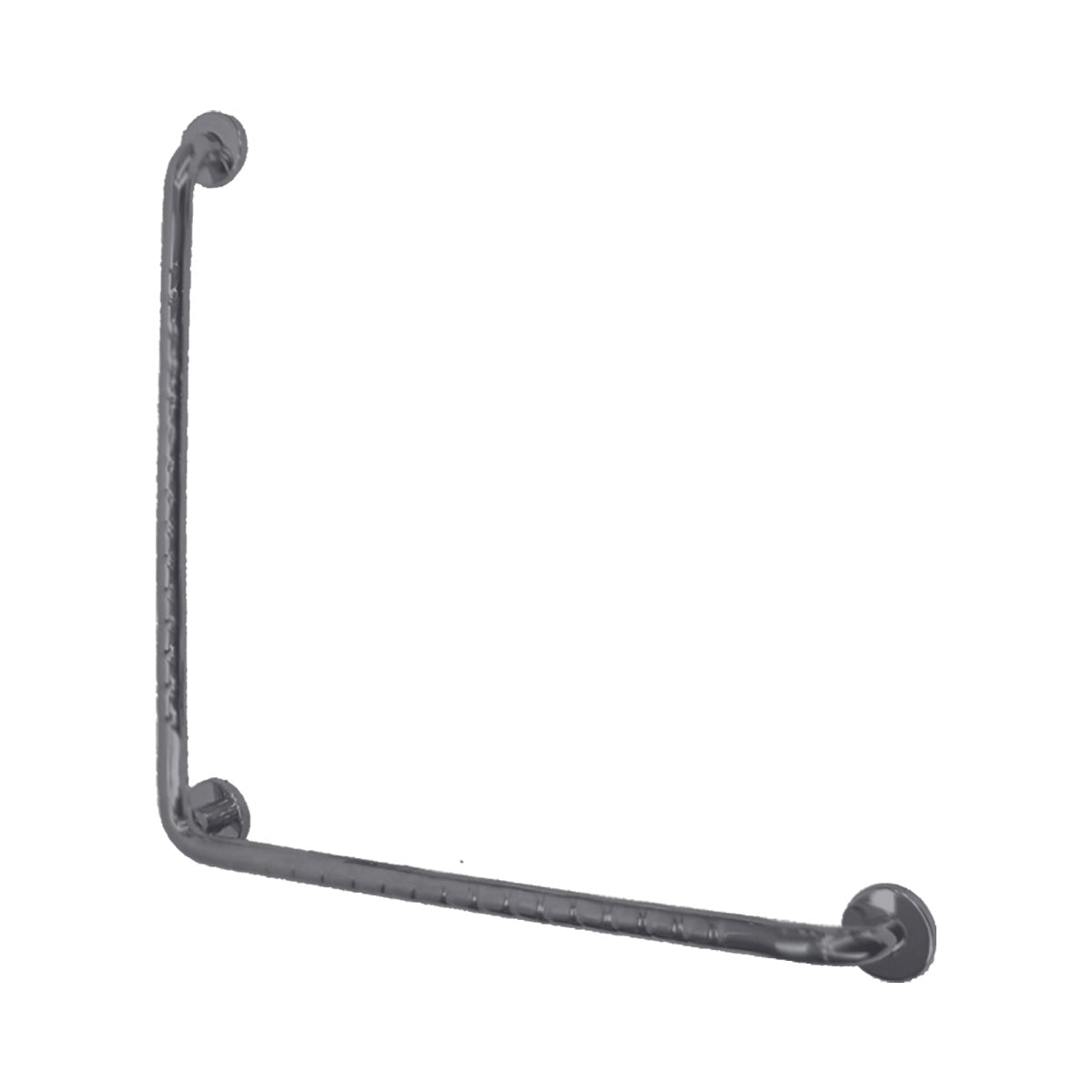 Plumbline Progetto Stainless Steel Grab Rail 750mm x 750mm 90° - Brushed Gunmetal PVD