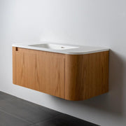 Curved Tondo Arco 1200 Single Drawer Wall Hung Vanity - 7 Colours