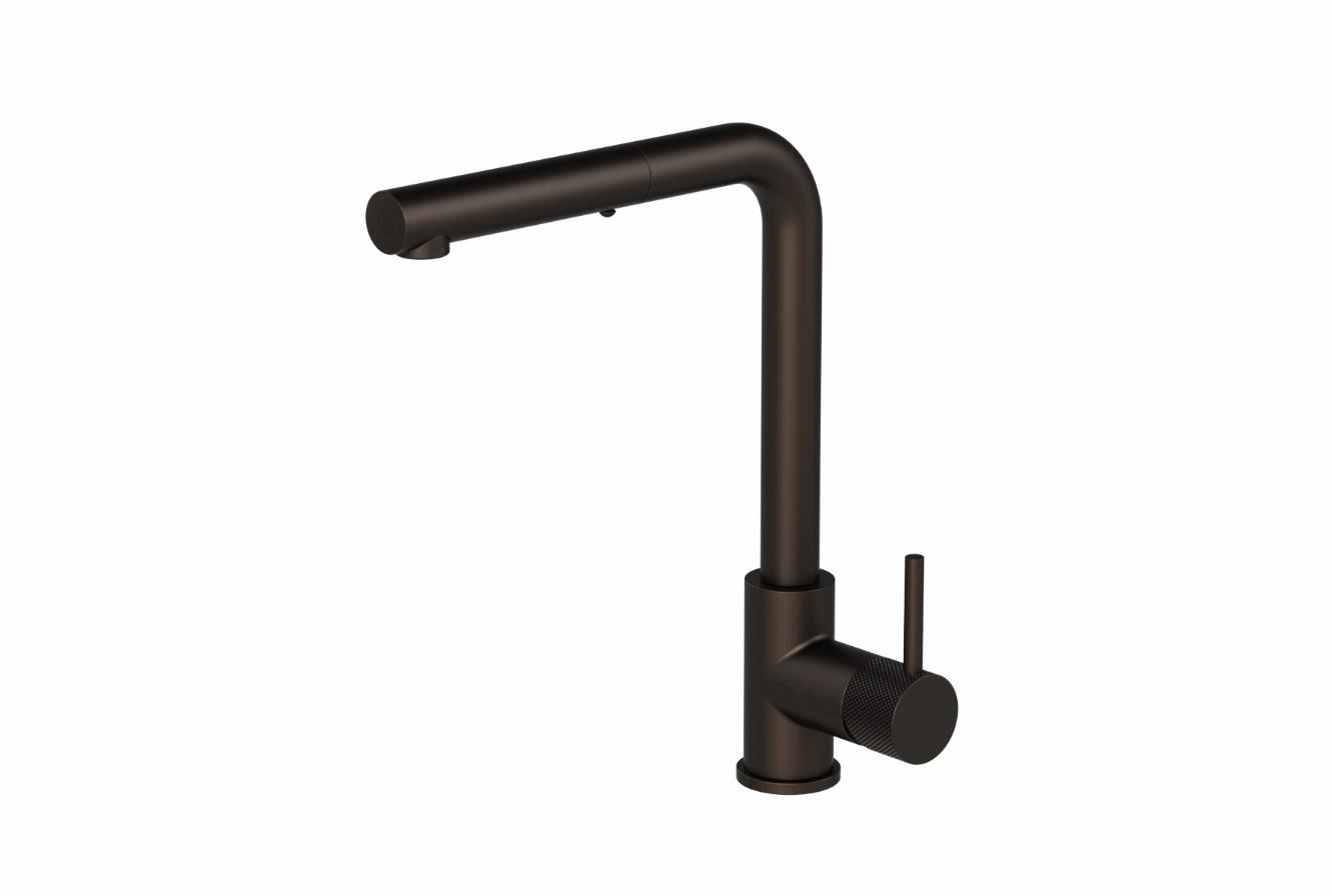Plumbline Buddy X Kitchen Mixer Straight Spout With Pull Out Spray