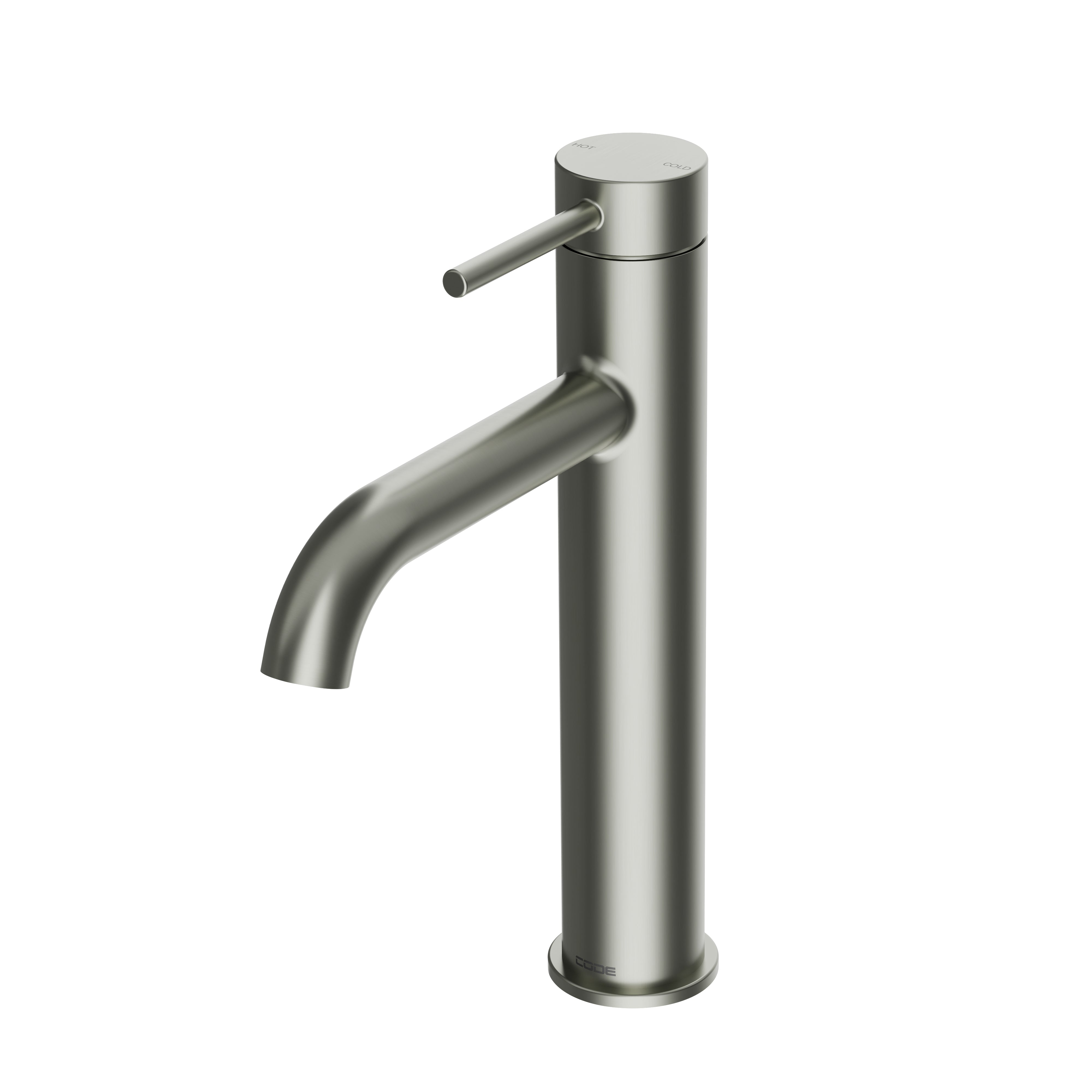 code-nature-mid-height-basin-mixer-brushed-nickel