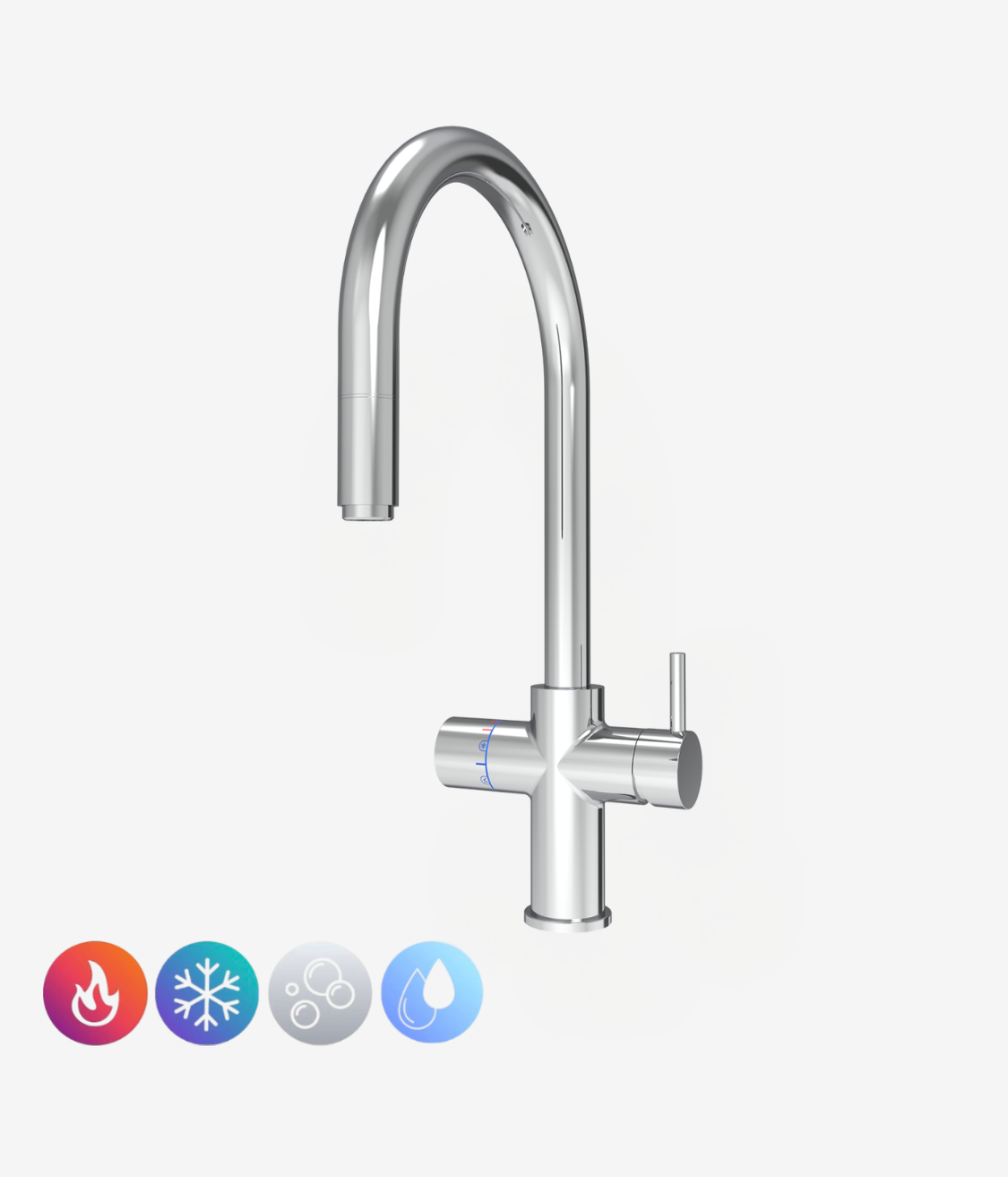 Neotap Multi Pull-Out tap with spray head extended
