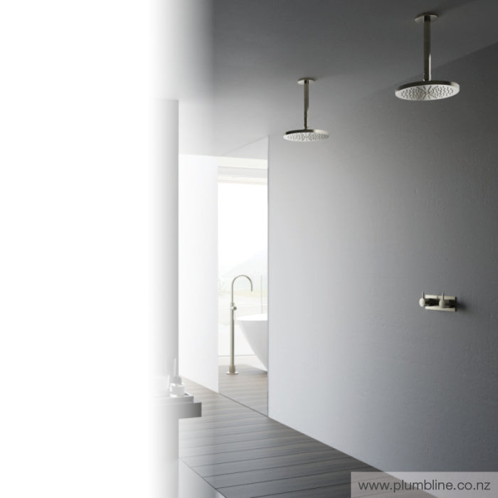 Plumbline Buddy 300mm Ceiling Mount Rainhead With 150mm Arm