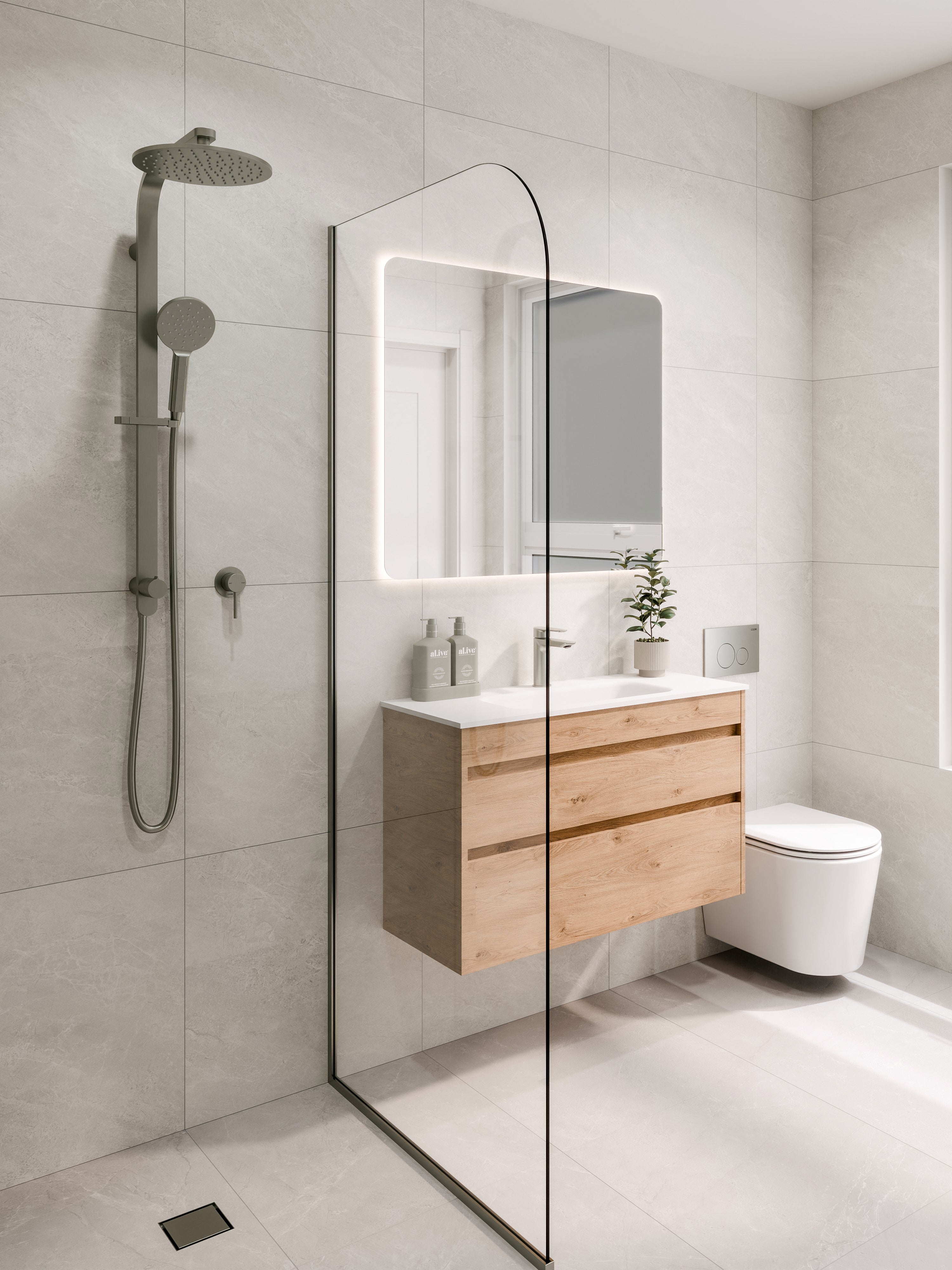 Code Luxe 750 Slim Wall Hung Vanity |  2 Drawer