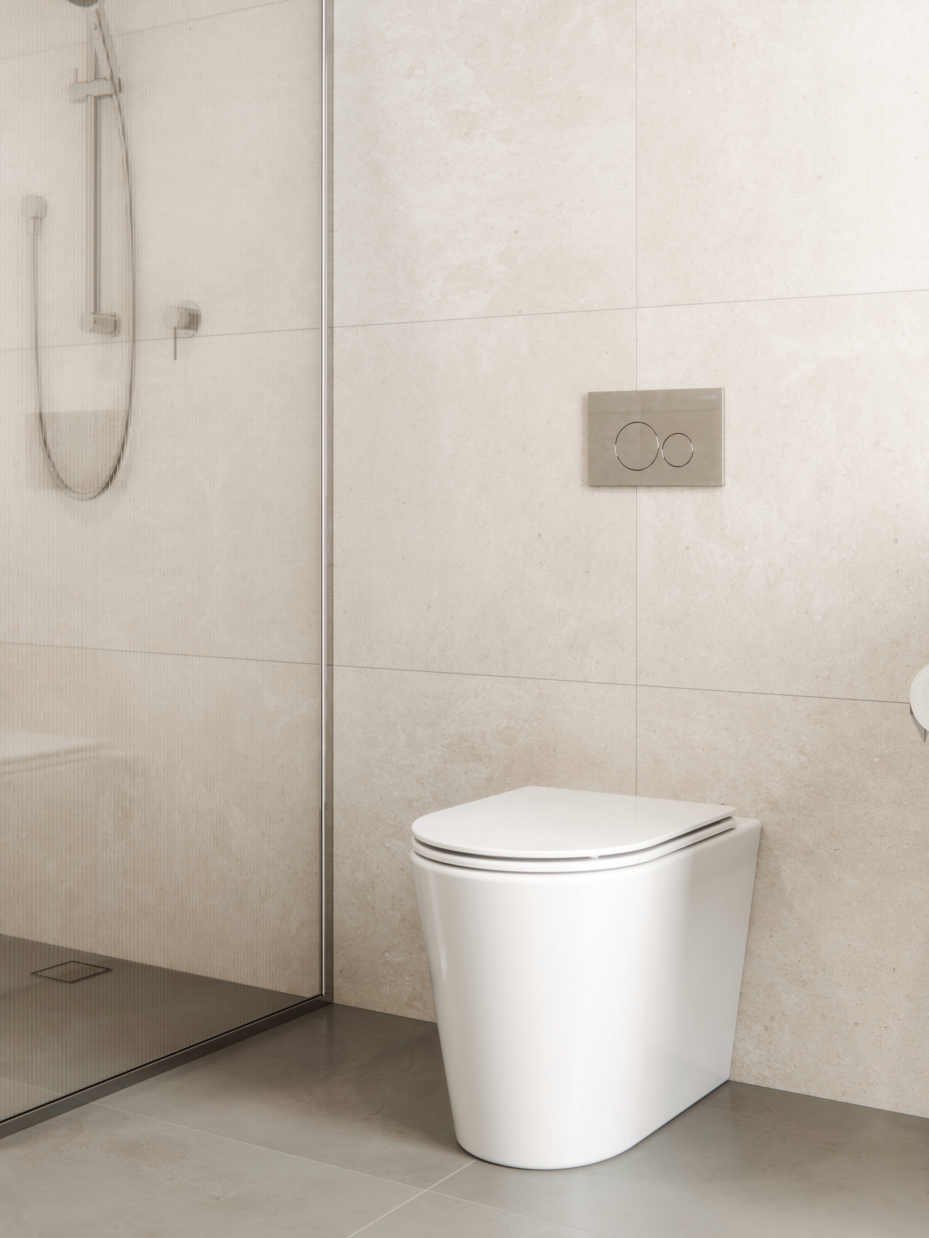 CODE PURE TYPHOON INWALL TOILET SUITE | CHROME BUTTON