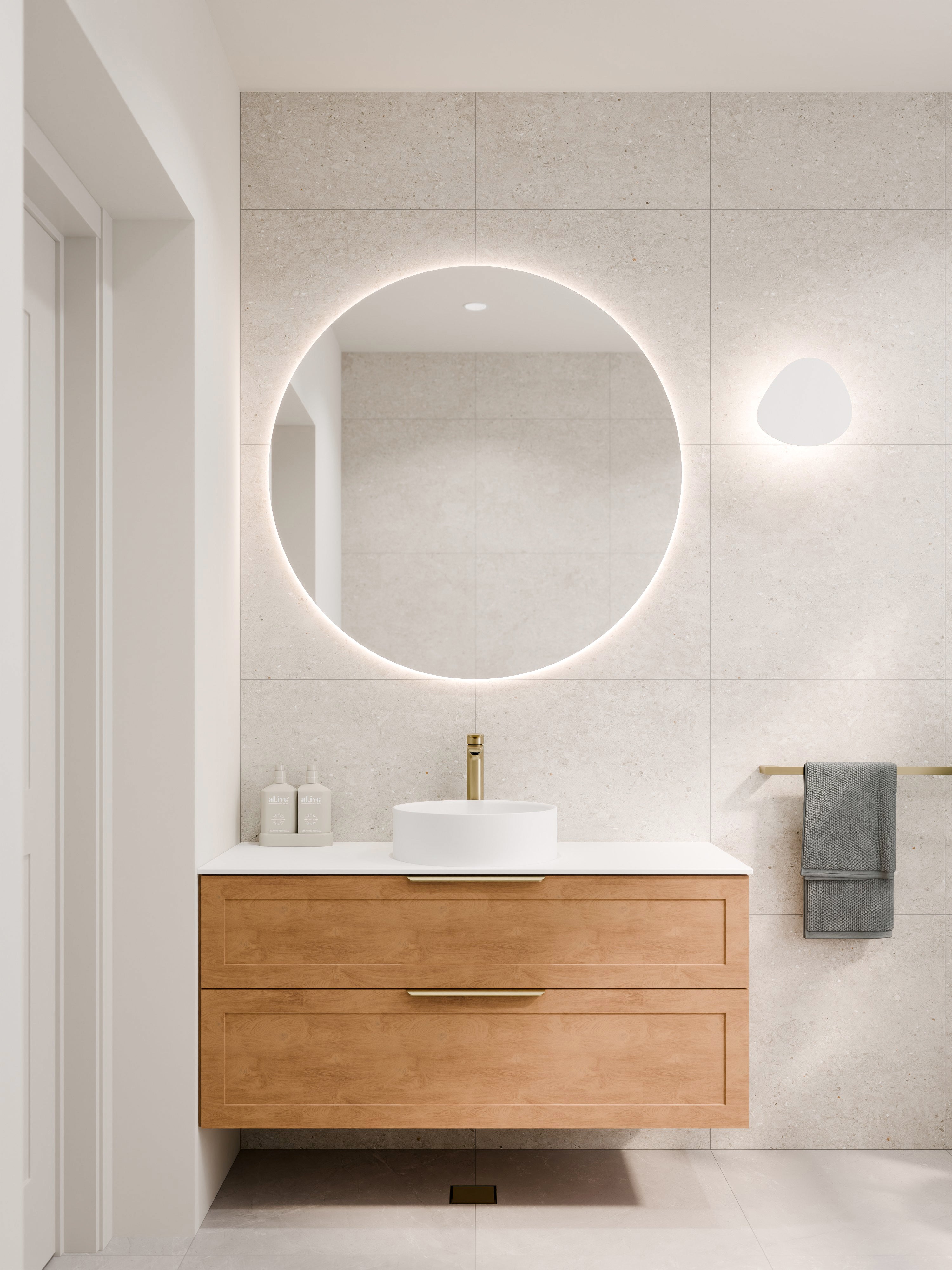 Code Euro 850 Round Mirror