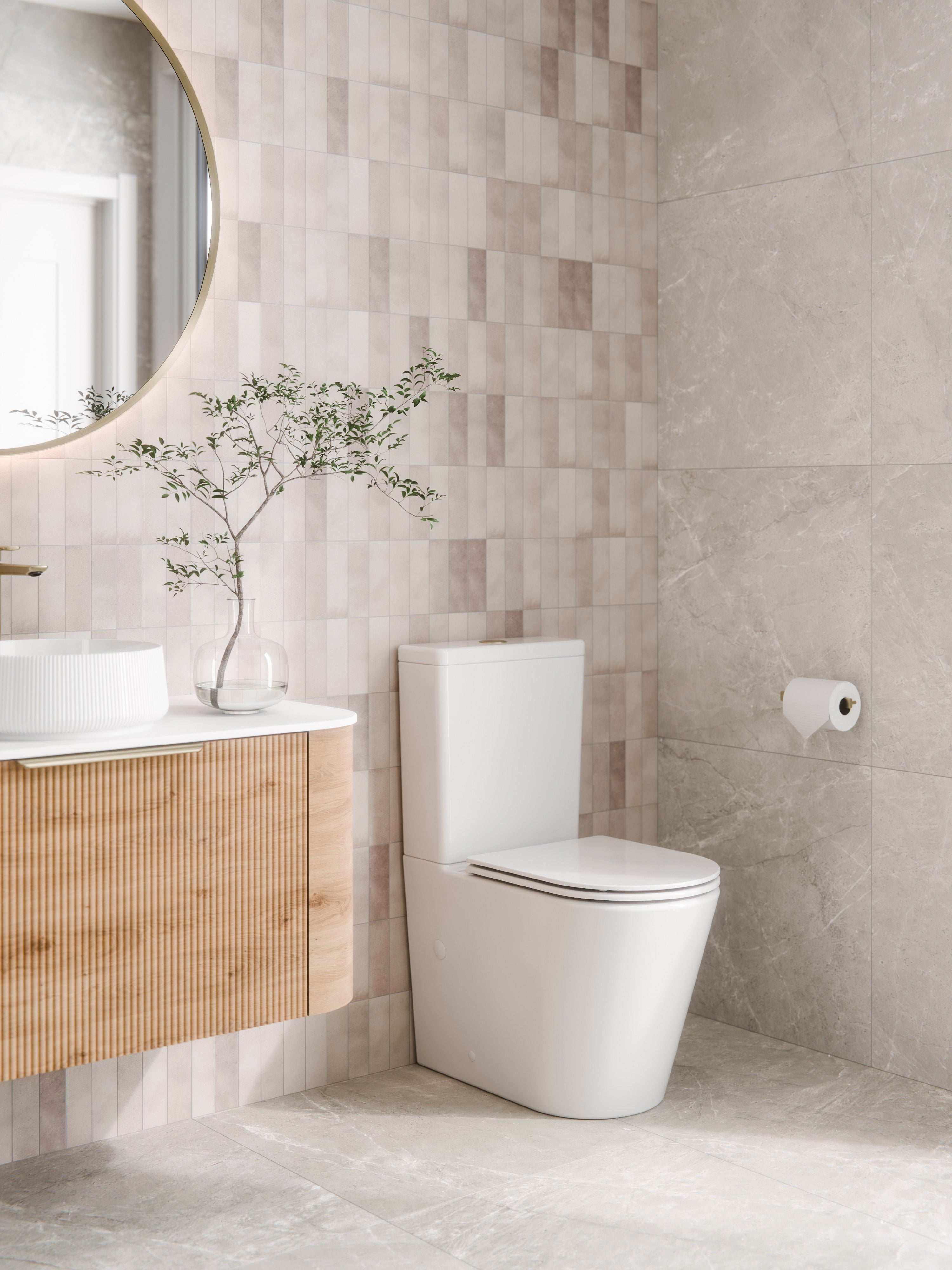 CODE PURE TYPHOON BTW TOILET SUITE - GLOSS WHITE