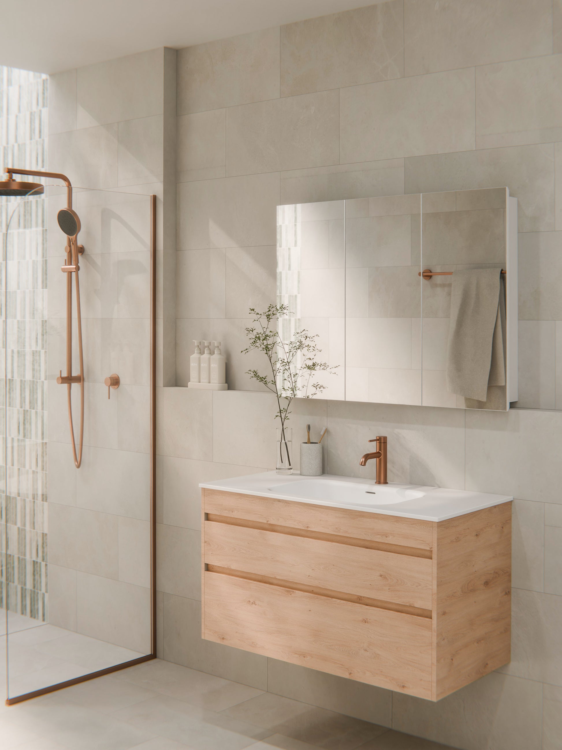 code-interiors-luxe-1200-contemporary-wall-hung-vanity-devon-oak-timberland-finish-2-drawer-single-basin-bathroom-setting-mirror-cabinet