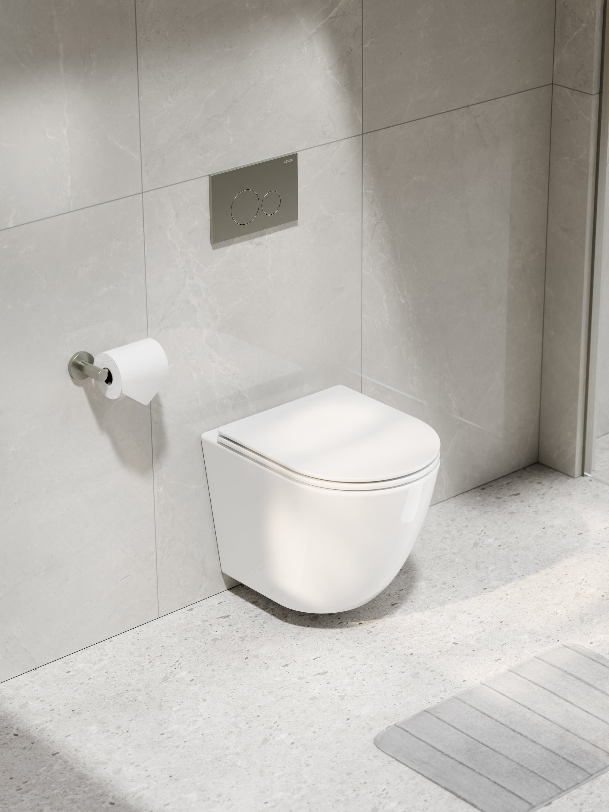 FLOW-WALL-HUNG-TYPHOON-TOILET-SUITE-GLOSS-WHITE-BRUSHED-NICKEL-PANEL