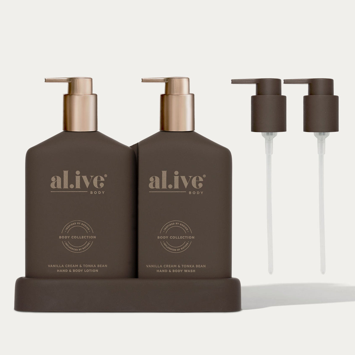 Al.ive Transformative Bathroom Duo - Vanilla Cream & Tonka Bean