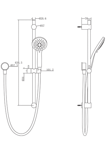 methven-wairere-slide-shower-airstream-5-function-spec-sheet