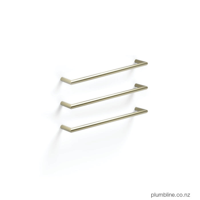 Plumbline Buddy 650 Heated Towel Rail Brushed Brass Organic