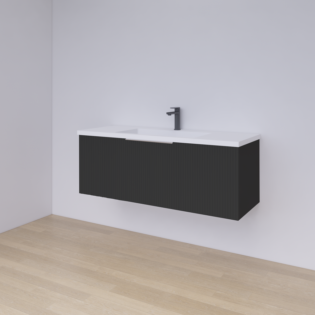 code-piper-fluted-sinlge-drawer-bathroom-vanity-nz-matte-black-wall-hung