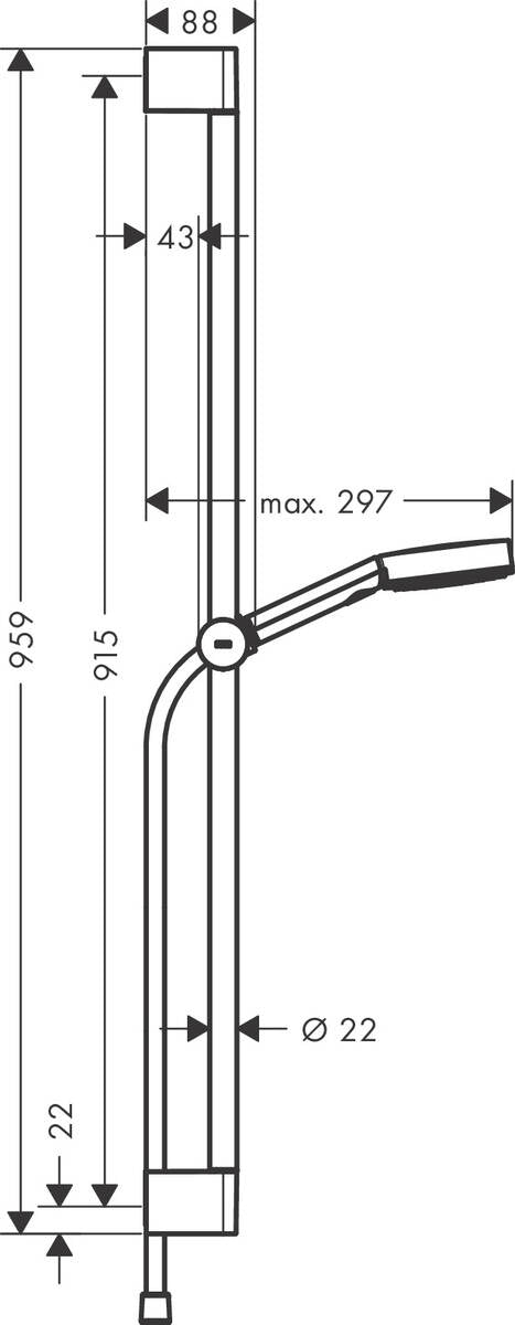 hansgrohe-pulsify-slide-shower-900-spec-sheet