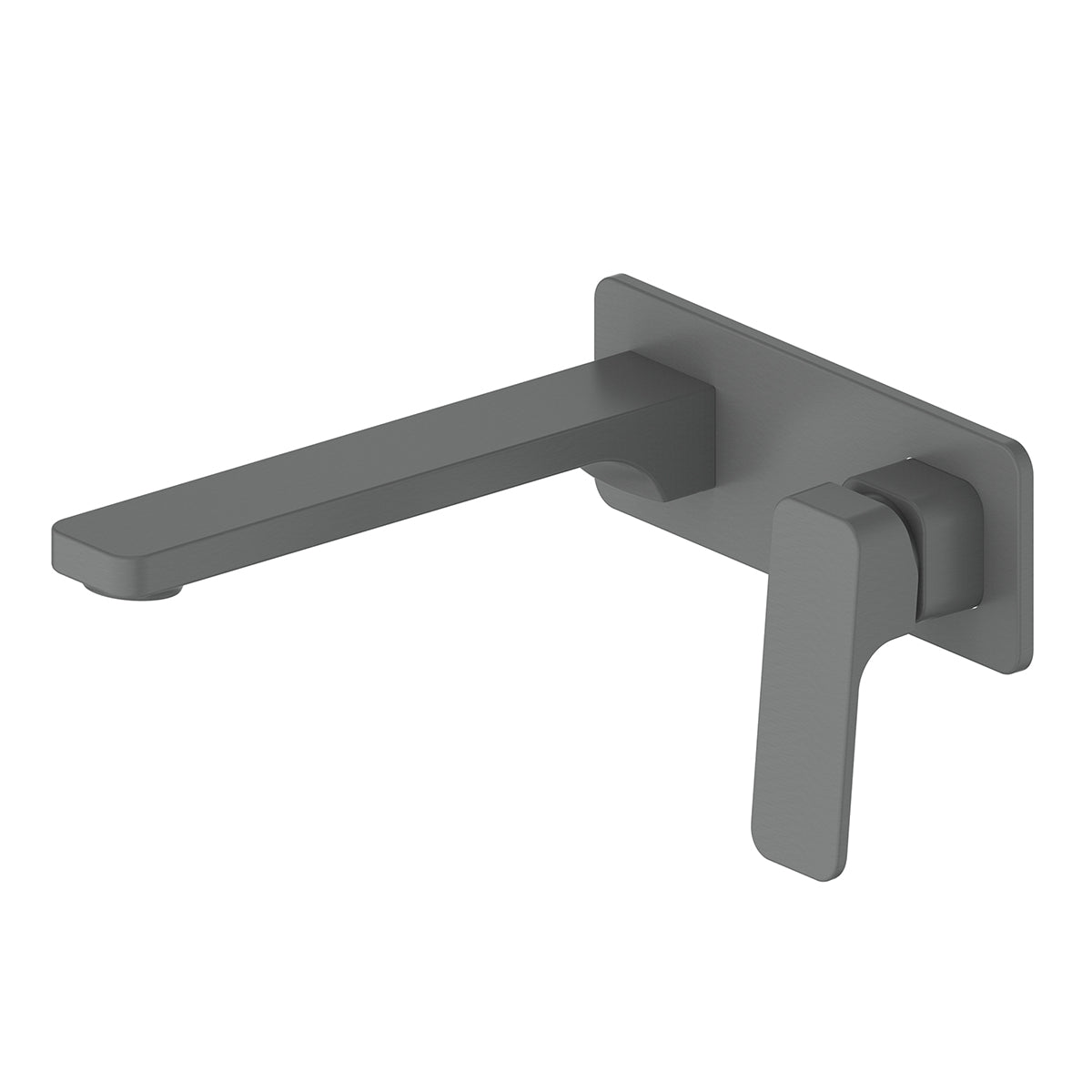 GREENS SWEPT WALL BASIN MIXER W/PLATE - 5 COLOURS