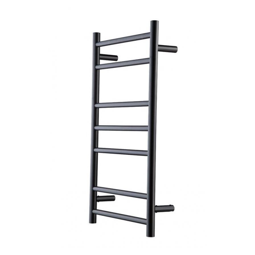 HEIRLOOM GENESIS NERO HEATED TOWEL LADDER 825X450MM BLACK