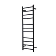 HEIRLOOM GENESIS NERO HEATED TOWEL LADDER 1220X460MM BLACK