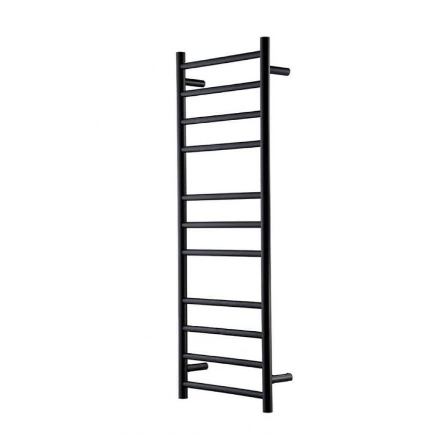 HEIRLOOM GENESIS NERO HEATED TOWEL LADDER 1220X460MM BLACK