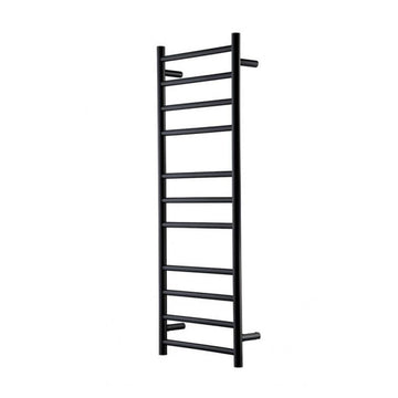 HEIRLOOM GENESIS NERO HEATED TOWEL LADDER 1220X460MM BLACK