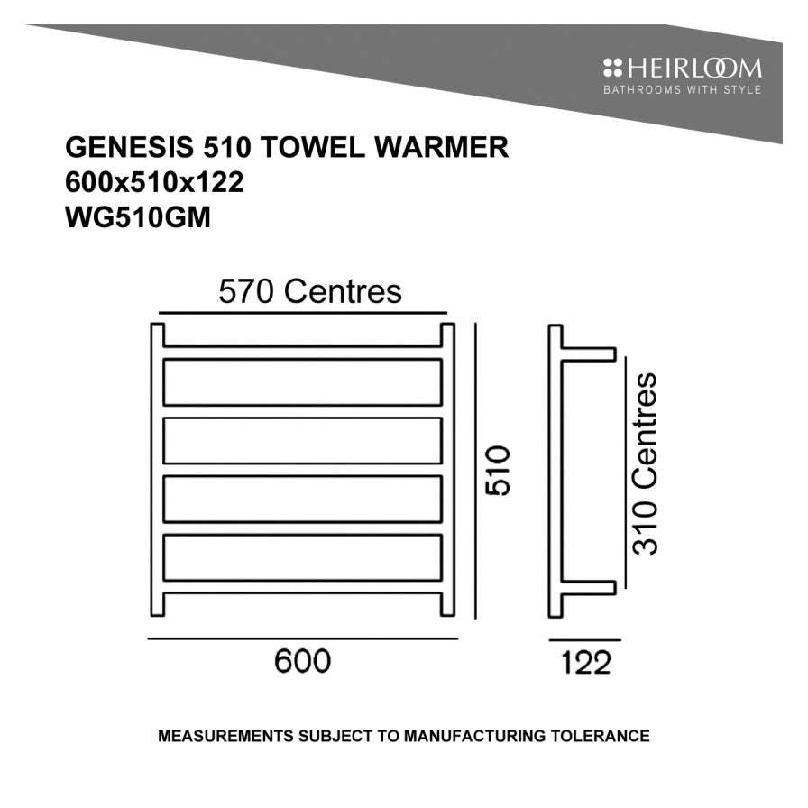 heirloom-genesis-nero-heated-towel-ladder-spec-sheet